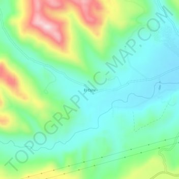 El Ojite topographic map, elevation, terrain