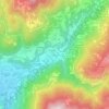 Canezza topographic map, elevation, terrain