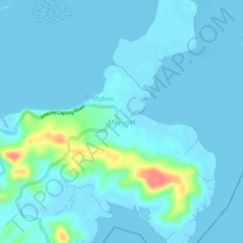 May-igot topographic map, elevation, terrain