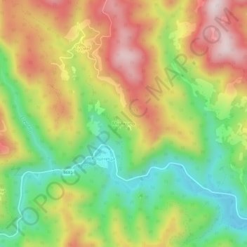 Milkovo topographic map, elevation, terrain