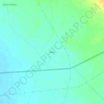 Khara topographic map, elevation, terrain