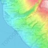 Mont Bazin topographic map, elevation, terrain