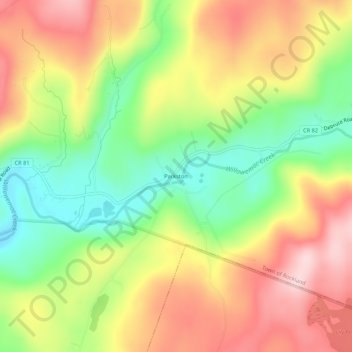 Parkston topographic map, elevation, terrain