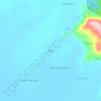 Jua topographic map, elevation, terrain