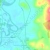 Coos Junction topographic map, elevation, terrain