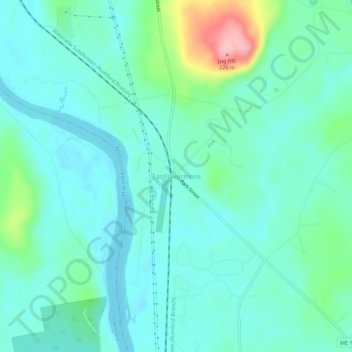 East Livermore topographic map, elevation, terrain