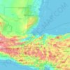 Izabal topographic map, elevation, terrain