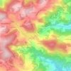 Yzeron topographic map, elevation, terrain