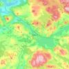 Ålgård topographic map, elevation, terrain