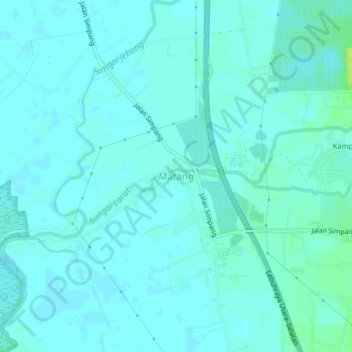 Matang topographic map, elevation, terrain