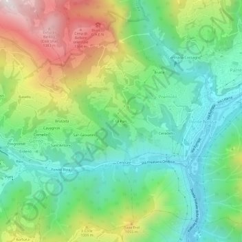 Ol Paìs topographic map, elevation, terrain