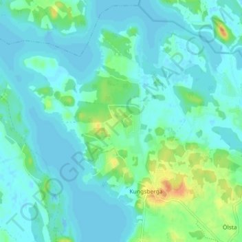 Lunda topographic map, elevation, terrain