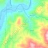 Mineração topographic map, elevation, terrain