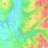 Fontenille topographic map, elevation, terrain