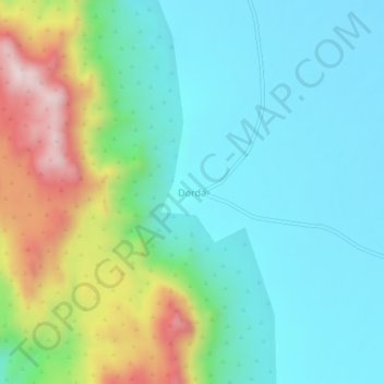 Dorda topographic map, elevation, terrain