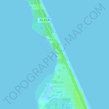 Hog Point Cove topographic map, elevation, terrain