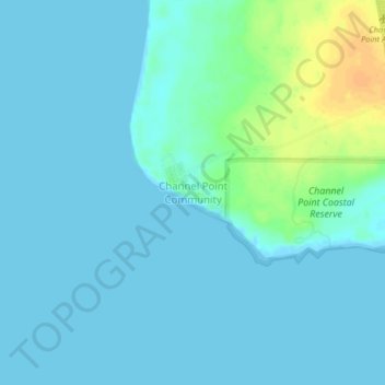 Channel Point Community topographic map, elevation, terrain