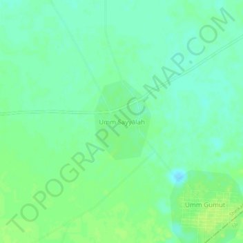 Umm Sayyalah topographic map, elevation, terrain
