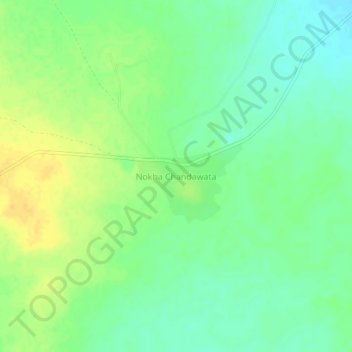 Nokha Chandawata topographic map, elevation, terrain