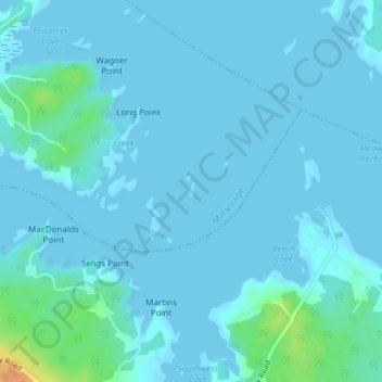 Dog Island topographic map, elevation, terrain