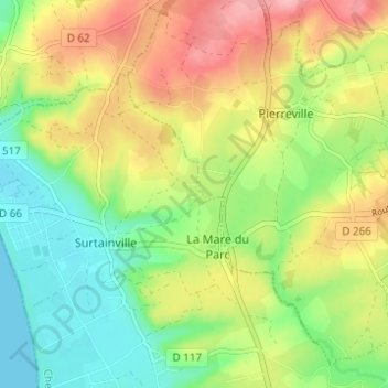 La Ferrière topographic map, elevation, terrain