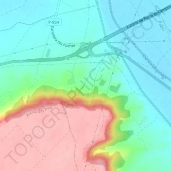 Mirabuena topographic map, elevation, terrain
