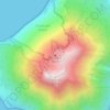 Stromboli topographic map, elevation, terrain