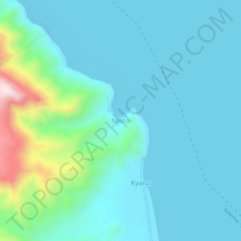 Ntoto topographic map, elevation, terrain