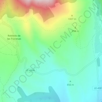 Juan Alveiro topographic map, elevation, terrain