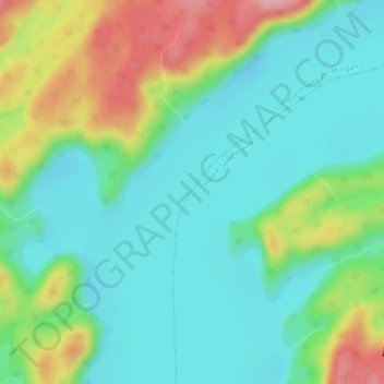 Lac Manitou topographic map, elevation, terrain