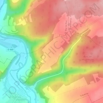 Charmanson topographic map, elevation, terrain
