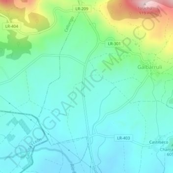 La Vinuela topographic map, elevation, terrain