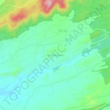 Maira Begwal topographic map, elevation, terrain