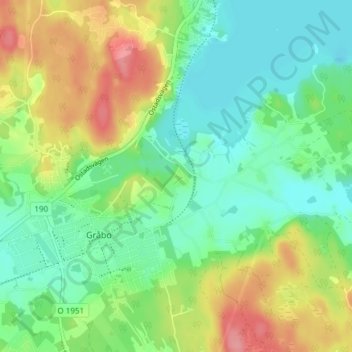 Hjällsnäs topographic map, elevation, terrain