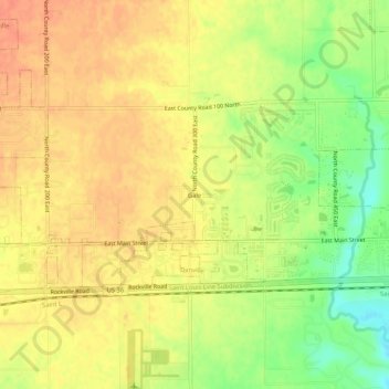 Gale topographic map, elevation, terrain