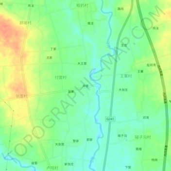 Sunjia topographic map, elevation, terrain