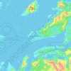 Bodø topographic map, elevation, terrain