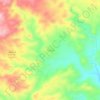 Pavas topographic map, elevation, terrain