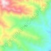 白臘村 topographic map, elevation, terrain