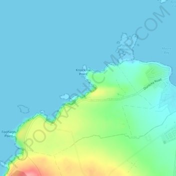 Intrinsic Bay topographic map, elevation, terrain