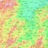Hunan Province topographic map, elevation, terrain
