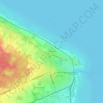 Holzenstein topographic map, elevation, terrain