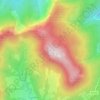 Mont Joigny topographic map, elevation, terrain