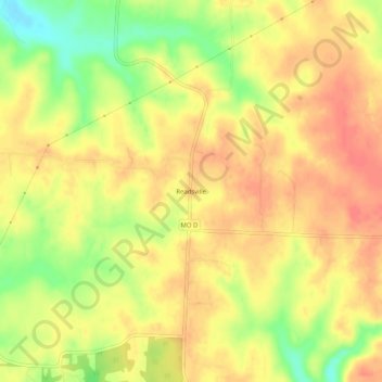 Readsville topographic map, elevation, terrain