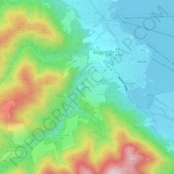Buch topographic map, elevation, terrain