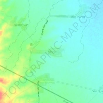 Palao topographic map, elevation, terrain