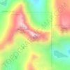Granite Peak topographic map, elevation, terrain