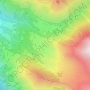 Herou topographic map, elevation, terrain