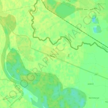 Gotalovo topographic map, elevation, terrain
