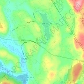 South Salem topographic map, elevation, terrain
